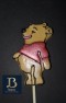 138sp Honey Bear Chocolate or Hard Candy Lollipop Mold 